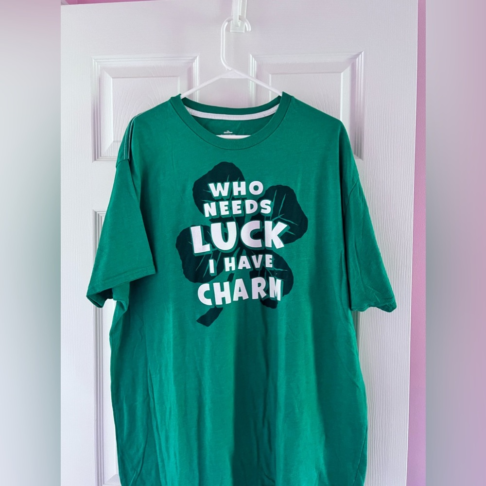 Green shirt